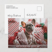 Einfaches elegantes Niedliches Foto Weihnachten (Vorne/Hinten)