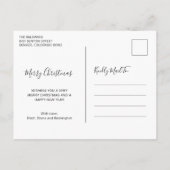 Einfaches elegantes Niedliches Foto Weihnachten (Rückseite)