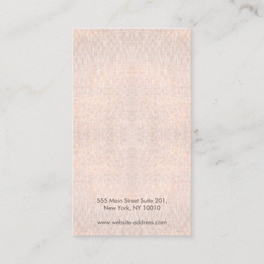 Einfaches elegantes Ohrring-Display Visitenkarte (Rückseite)