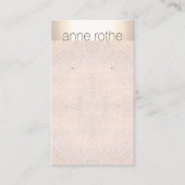 Einfaches elegantes Ohrring-Display Visitenkarte (Vorderseite)