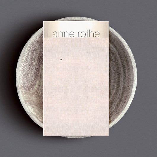 Einfaches elegantes Ohrring-Display Visitenkarte