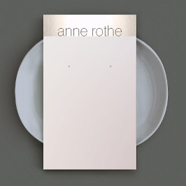 Einfaches elegantes Ohrring-Display Visitenkarte