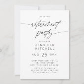 Einfaches elegantes Party-Foto Einladung (Vorderseite)