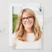 Einfaches elegantes Party-Foto Einladung (Rückseite)