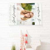 Einfaches elegantes Party Foto Willkommen Banner (InSitu)