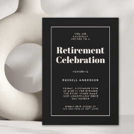 Einfaches elegantes Party für die Altersvorsorge Einladung