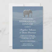 Einfaches elegantes Probe-Dinner Einladung (Vorderseite)