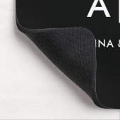 Einfaches Elegantes Professionelles Monogramm Mini Mousepad (Ecke)