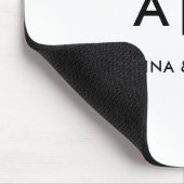 Einfaches Elegantes Professionelles Monogramm Mini Mousepad (Ecke)