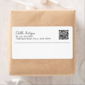 Einfaches elegantes QR-Code Modernes Business Ship (Insitu)