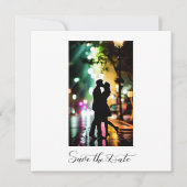 Einfaches elegantes Romantisches Foto Einladung (Vorderseite)