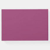 Einfaches elegantes Rosa Cassis Wedding Gästebuch (Rückseite)