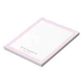 Einfaches, elegantes, rosa Leder-Rand-Notepad Notizblock (Rotiert)