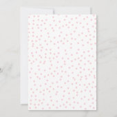 Einfaches elegantes, rosa Script-Brautparty Einladung (Rückseite)