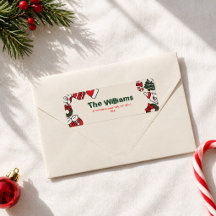 Einfaches Elegantes Rot und Grün Weihnachten