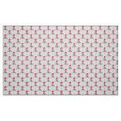Einfaches elegantes rotes Blume-Muster Stoff (Fat Quarter (45,7 x 55,9 cm))