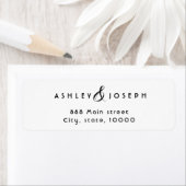 Einfaches elegantes Rücksendelabel (Insitu)