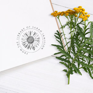 Einfaches Elegantes Rundbuch Gummistempel