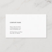 Einfaches elegantes, sauberes Pastel Stripe Consul Visitenkarte (Rückseite)