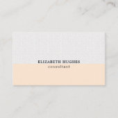 Einfaches elegantes, sauberes Pastel Stripe Consul Visitenkarte (Vorderseite)