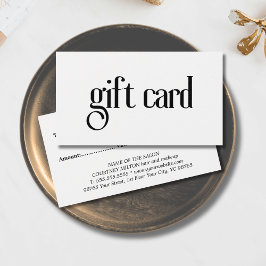 Einfaches elegantes Schwarz-Weiß-kühnes Salon