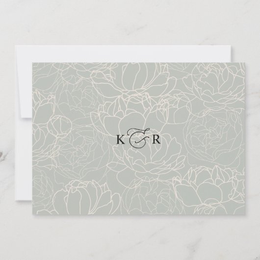 Einfaches elegantes Schwarz-Weiß-Probe-Dinner Einladung (Rückseite)