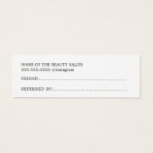 Einfaches elegantes Schwarz-weißes Goldenes Herz (Rückseite)