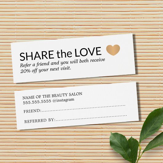 Einfaches elegantes Schwarz-weißes Goldenes Herz