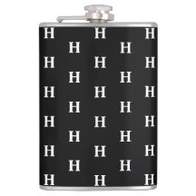 Einfaches elegantes Schwarz-weißes Monogramm Mit M