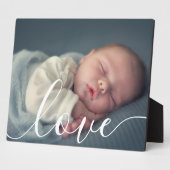 Einfaches elegantes Script Baby Foto Fotoplatte (Seite)