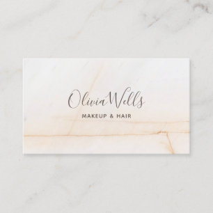 Einfaches elegantes Script Beauty Hair Stylist Mar Visitenkarte