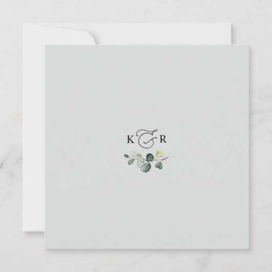 Einfaches elegantes Script-Brautparty Einladung (Rückseite)