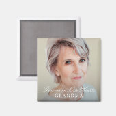 Einfaches, elegantes Script-Memorial zum vollständ Magnet (Vorderseite/Rückseite)