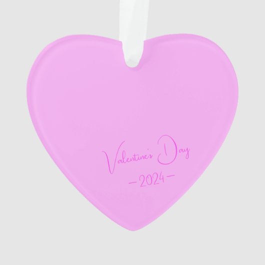 Einfaches, elegantes Script Personalisiert Lilac H Ornament (Rückseite)