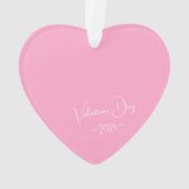 Einfaches, elegantes Script Personalisiert Soft Pi Ornament (Rückseite)