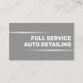 Einfaches elegantes Silver Car Service-Auto Visitenkarte (Vorderseite)