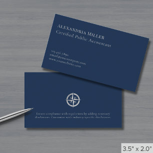 Einfaches elegantes Silver-Logo Visitenkarte
