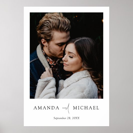 Einfaches, elegantes Skript-benutzerdefiniertes Fo Poster (Vorne)