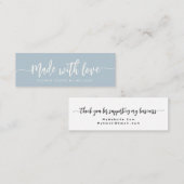 Einfaches, elegantes Skript, erstellt mit Liebe Kl Mini Visitenkarte (Vorne/Hinten)