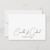 Einfaches elegantes Skript für mehrere Namen Mitteilungskarte (Vorderseite)