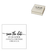 Einfaches, elegantes Skript-Hochzeitbudget Save th Gummistempel (Stempel)