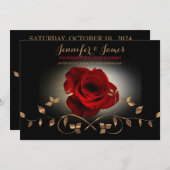 Einfaches elegantes Skript | Moderne Einladung zur (Vorne/Hinten)