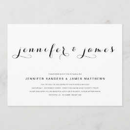 Einfaches elegantes Skript | Moderne Einladung zur