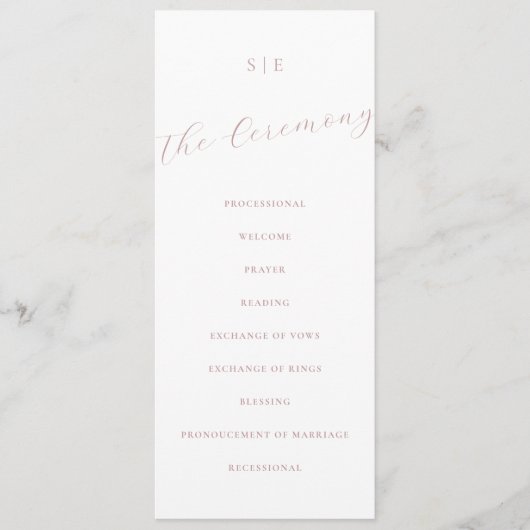 Einfaches elegantes Skriptprogramm Menükarte (Vorderseite)