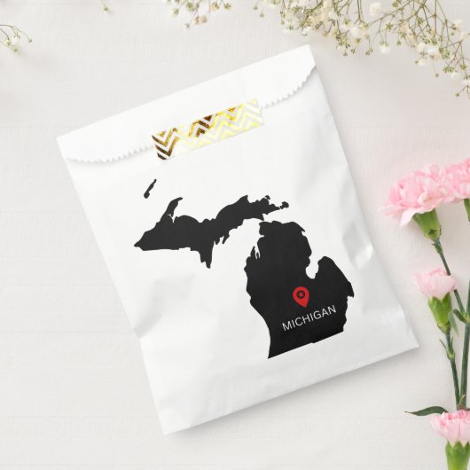 Einfaches elegantes Staat der Michigan Wedding Geschenktütchen (Versiegelt)