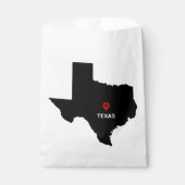 Einfaches elegantes Staat der Texas Gastgeschenk H Geschenktütchen (Vorderseite)