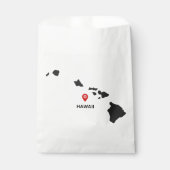 Einfaches elegantes Staat von Hawaii Wedding Geschenktütchen (Vorderseite)