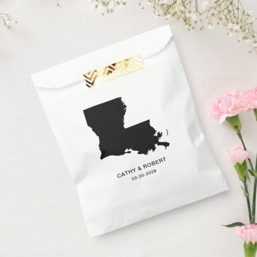 Einfaches elegantes Staat von Louisiana Wedding Geschenktütchen (Versiegelt)