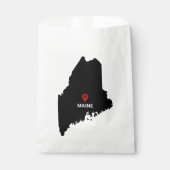 Einfaches elegantes Staat von Maine Wedding Geschenktütchen (Vorderseite)