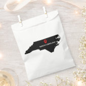 Einfaches elegantes Staat von North Carolina Weddi Geschenktütchen (Ausgeschnitten)